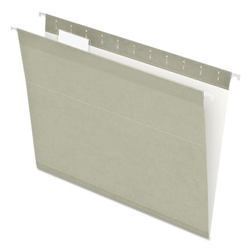 Pendaflex® Colored Reinforced Hanging Folders, Letter Size, 1-5-cut Tab, Gray, 25-box freeshipping - TVN Wholesale